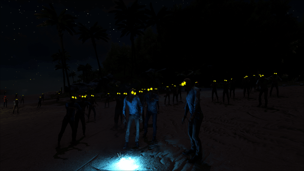 A dead survival zombie horde on the Ark: The Island