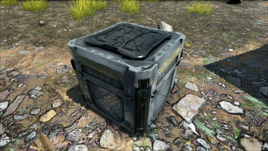 A Supply Crate, ready to open